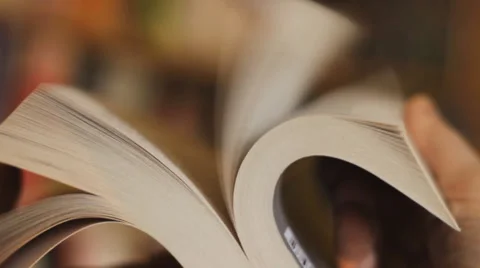 Book in the library  Stock Footage 46572653