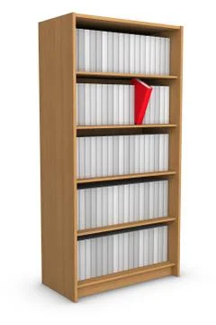 Book in library Stock Illustration