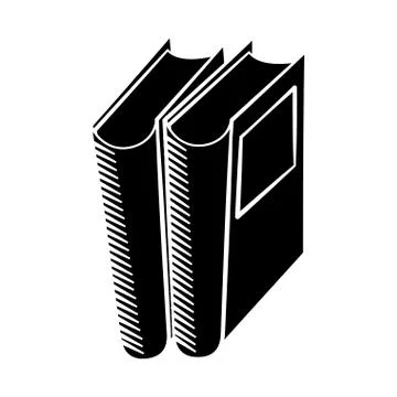 Book library read learn pictogram Stock-Illustration