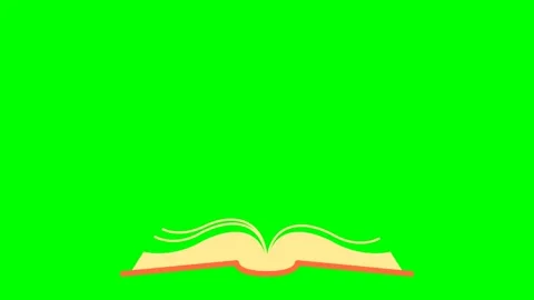 Book lies open. School. Back to school. Learning, reading, skill, development Stock Footage 279936594
