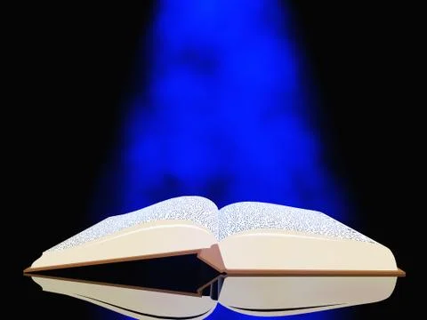 Book with light Stock Illustration