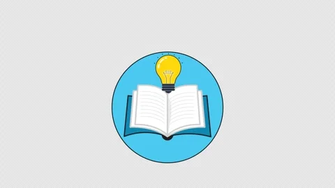 Book with Lightbulb Animation | Power of Knowledge and Education Concept  Video stock 318510884