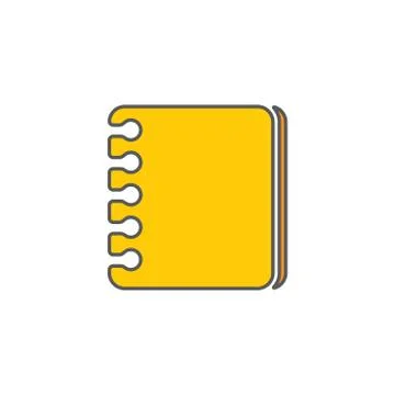 Book line art symbol vector Stock Illustration