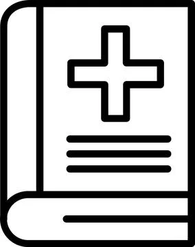 Book Line Icon Design Stock Illustration