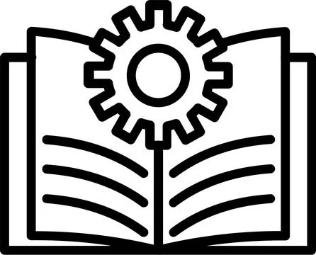 Book Line Icon Design Stock Illustration