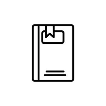 Book line icon, learning symbol. design vector illustration Stock Illustration