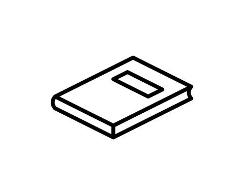 Book line icon, outline vector sign, linear style pictogram isolated on white Stock Illustration