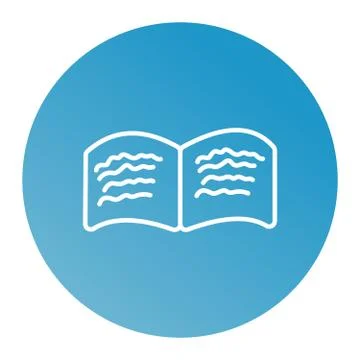 Book line icon vector Stock Illustration