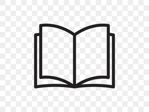 Book line vector icon. Open book reader linear web app symbol Stock Illustration