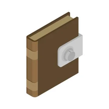 Book with lock. Secret knowledge. Vector illustration Stock Illustration