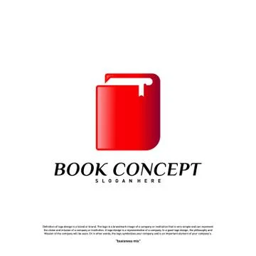 Book Logo concept. Smart Learning Education Logo Design Template Vector. Icon Stock Illustration