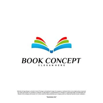 Book Logo concept. Smart Learning Education Logo Design Template Vector. Icon Stock Illustration