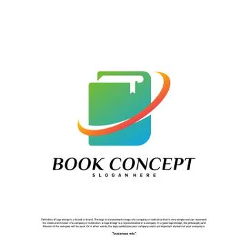 Book Logo concept. Smart Learning Education Logo Design Template Vector. Icon Stock Illustration