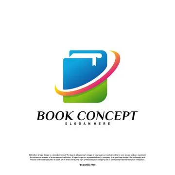 Book Logo concept. Smart Learning Education Logo Design Template Vector. Icon Stock Illustration