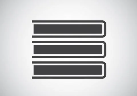 Book logo design flat color Stock Illustration