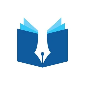 Book logo design icon vector Stock Photos