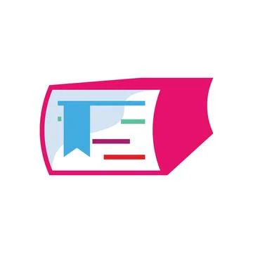 Book logo design icon vector Stock Photos