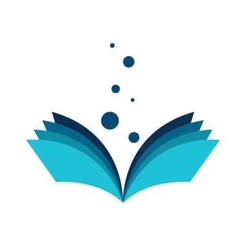 Book logo design icon vector Stock Photos