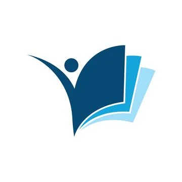 Book logo design icon vector Stock Photos