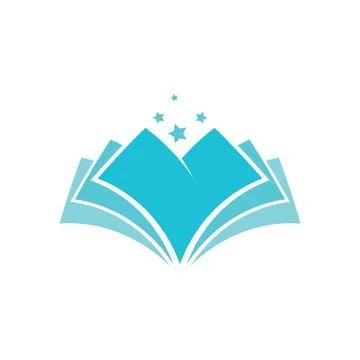 Book logo design icon vector Stock Photos