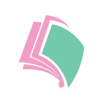 Book logo design icon vector Stock Photos