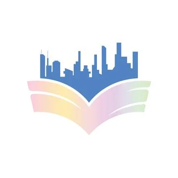 Book logo design icon vector Stock Photos