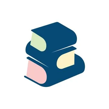 Book logo design icon vector Stock Photos