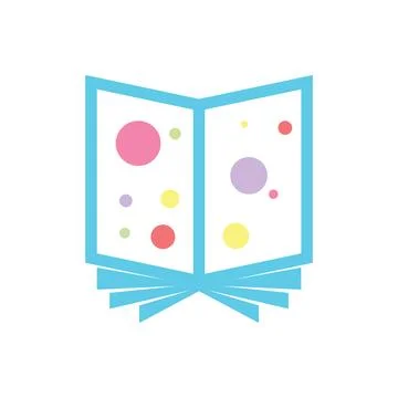 Book logo design icon vector Stock Photos