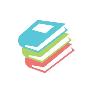 Book logo design icon vector Stock Photos