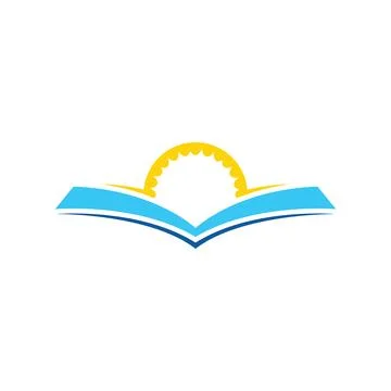 Book logo design icon vector Stock Photos