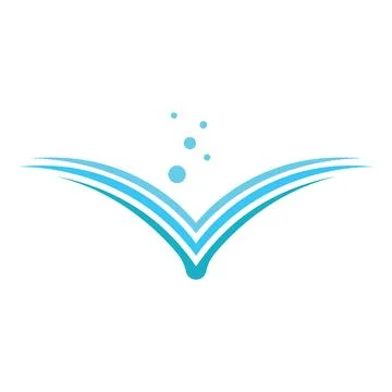 Book logo design icon vector Foto stock