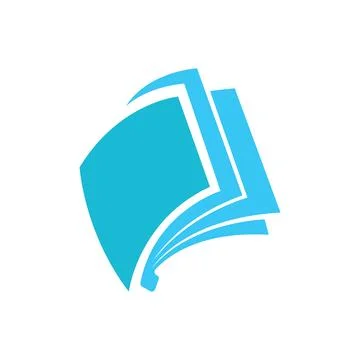Book logo design icon vector Stock Photos