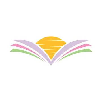 Book logo design icon vector Stock Photos