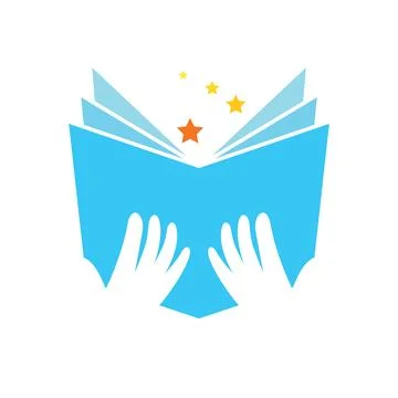 Book logo design icon vector Stock Photos