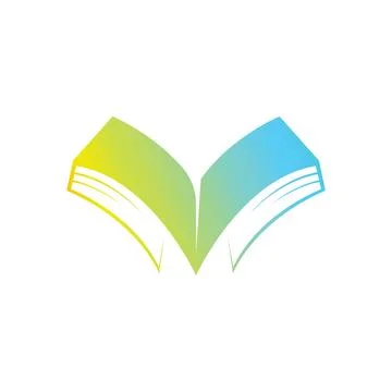 Book logo design icon vector Stock Photos
