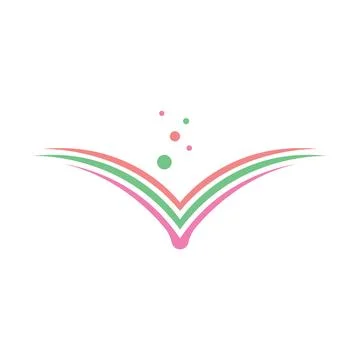 Book logo design icon vector Stock Photos