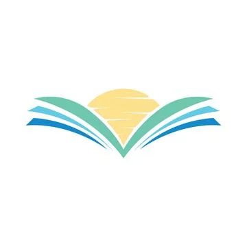 Book logo design icon vector Stock Photos