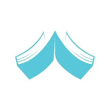 Book logo design icon vector Stock Photos