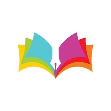 Book logo design icon vector Stock Photos