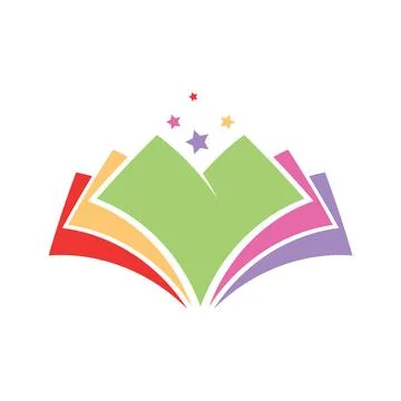 Book logo design icon vector Stock Photos