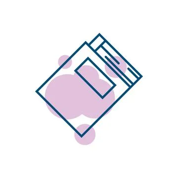 Book logo design icon vector Stock Photos