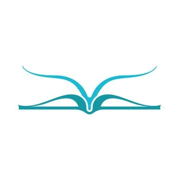 Book logo design icon vector Stock Photos