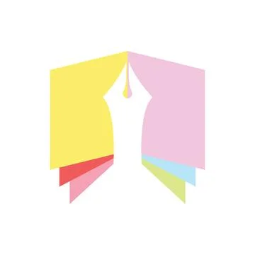 Book logo design icon vector Stock Photos