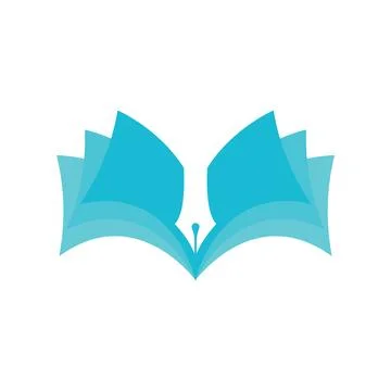 Book logo design icon vector Stock Photos