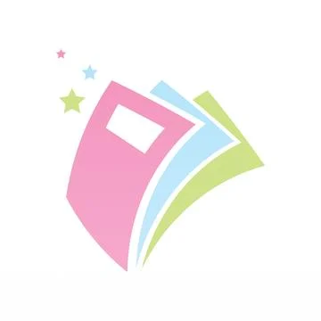 Book logo design icon vector Stock Photos