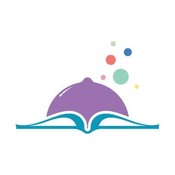 Book logo design icon vector Stock Photos
