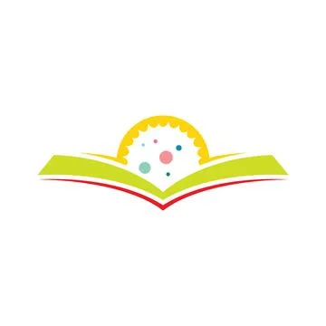 Book logo design icon vector Stock Photos