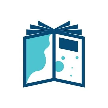 Book logo design icon vector Stock Photos