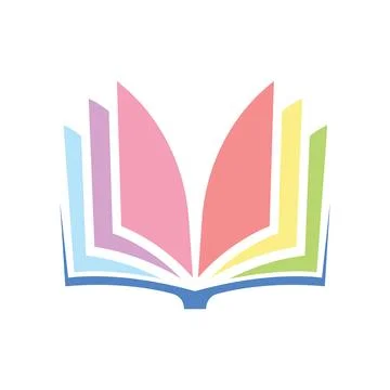 Book logo design icon vector Stock Photos