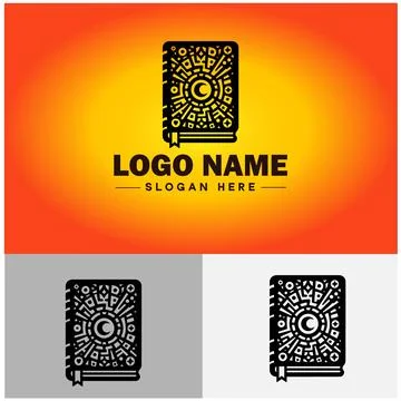 Book logo icon vector for bookstore book company publisher encyclopedia lib.. Stock Illustration